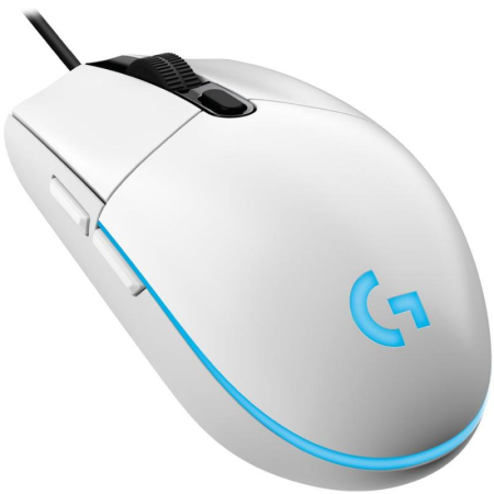 Геймърска LOGITECH G102 LIGHTSYNC Corded Gaming Mouse - Бяла - USB - EER