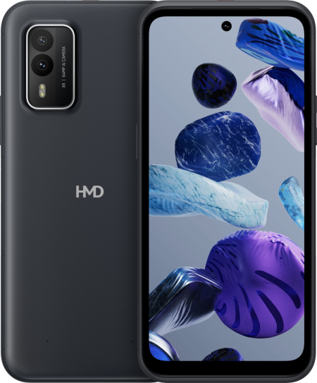 HMD XR21, 6.49" 2400x1080, 6GB, 128GB, 64MP, USB 2.0 Type-C, 4800 mAh, Черен