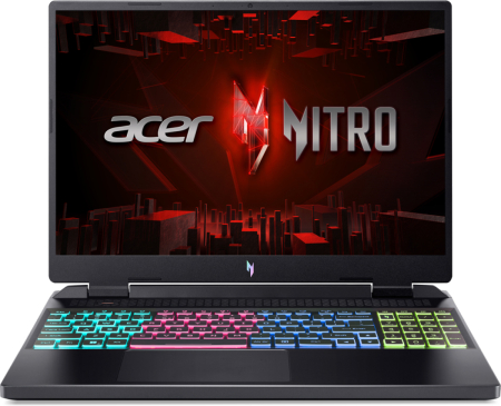 Acer Nitro 16 Gaming, Core i7-13620H, 16GB, 1TB SSD NVMe, RTX 4050 6GB, 16" IPS, Черен