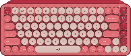 LOGITECH POP ICON KEYS - ROSE - US INT'L - BT - INTNL-973