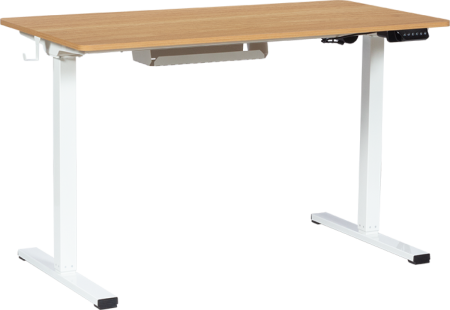 Ергономично регулируемо бюро Carmen CR- 4825 - бук-бял