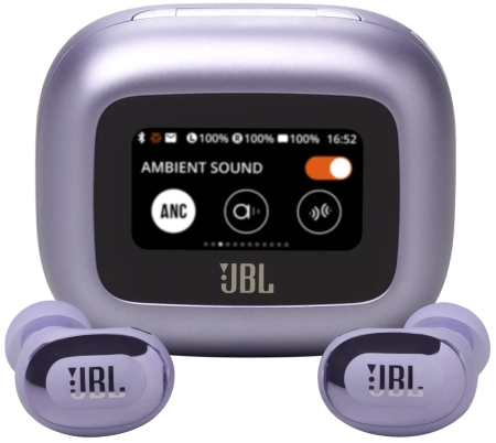 Блутут слушалки-тапи JBL Live Buds 3 - Лилав