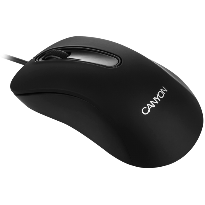 Мишка CANYON CNE-CMS2, Wired Optical Mouse with 3 buttons, чернана ниска цена с бърза доставка - BestPC.BG