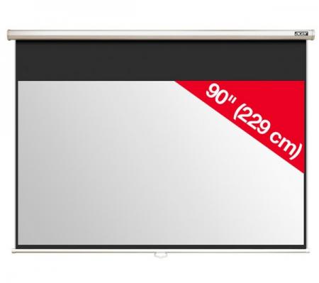 Екран за проектор Acer M90-W01MG Projection Screen 90'' (16:9) Wall & Ceiling Gray Manualна ниска цена с бърза доставка - BestPC.BG