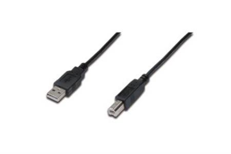 ASSMANN AK-300102-010-S :: USB 2.0 кабел, Type A - B, 1.0 мна ниска цена с бърза доставка - BestPC.BG