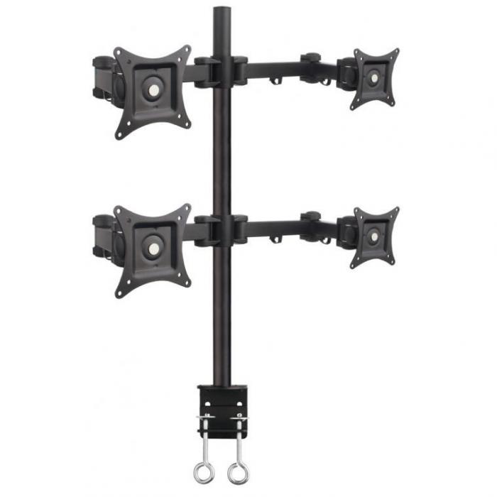 SBOX LCD-352-4 :: Стойка за 4 монитора, за плотна ниска цена с бърза доставка - BestPC.BG