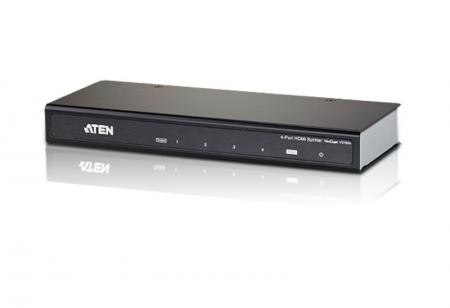 Кабел/адаптер ATEN VS184A :: ATEN 4-Port HDMI сплитер, 15 м, Ultra HD 4kx2k, 340MHzна ниска цена с бърза доставка