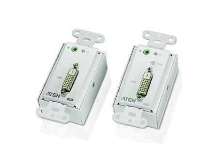 Кабел/адаптер ATEN VE606 :: ATEN видео + аудио екстендър, DVI, Cat.5, 60 мна ниска цена с бърза доставка