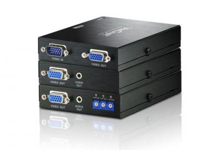 Кабел/адаптер ATEN VE170 :: видео екстендър, Cat. 5, VGA, 300 мна ниска цена с бърза доставка