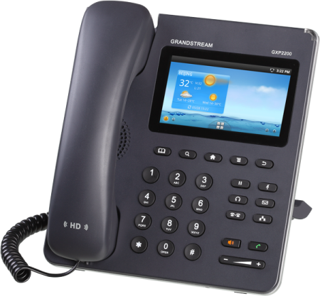 VoIP Продукт GRANDSTREAM GXP2200 :: Android 2.3 VoIP телефон с 6 линии, G.722 HD Wideband звукна ниска цена с бърза доставка