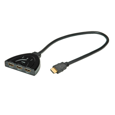 Комутатор/Суич ROLINE 14.99.3565 :: VALUE HDMI превключвател, 3-портовна ниска цена с бърза доставка