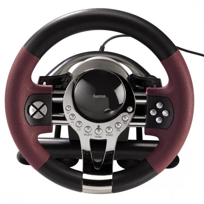 Мултимедиен продукт Волан HAMA-51845, Thunder V5 за компютър и Sony PS3, Черно - Червенона ниска цена с бърза доставка - BestPC.BG