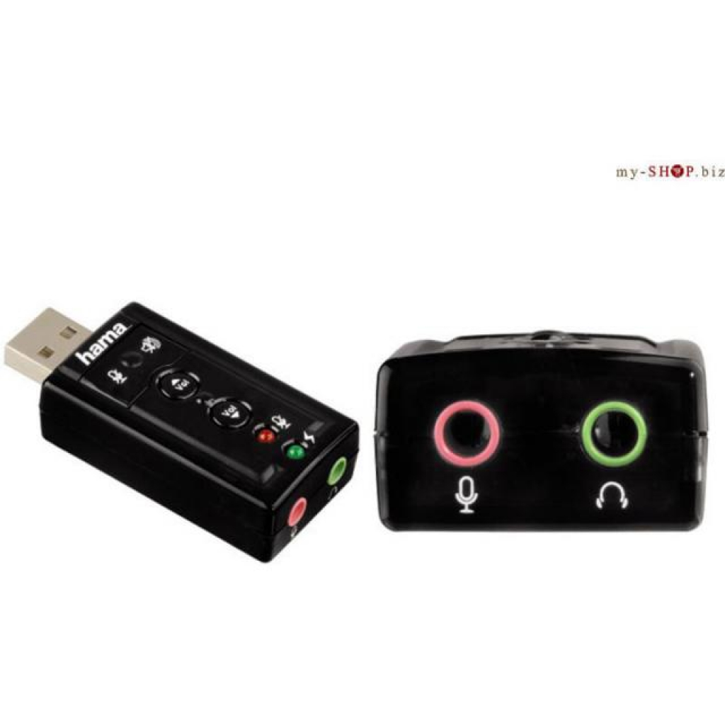 Аудио карта Звукова карта HAMA, USB, 7.1, Surroundна ниска цена с бърза доставка - BestPC.BG