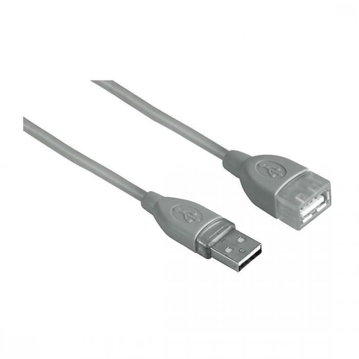 Удължителен кабел HAMA 45027 USB-A женско - USB-B мъжко, 1.8 м, 1 звезда, екраниранна ниска цена с бърза доставка - BestPC.BG
