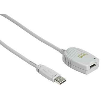 Удължителен кабел с филтър HAMA 45018 USB-A женско - USB-B мъжко, 5 м, 1 звездана ниска цена с бърза доставка - BestPC.BG