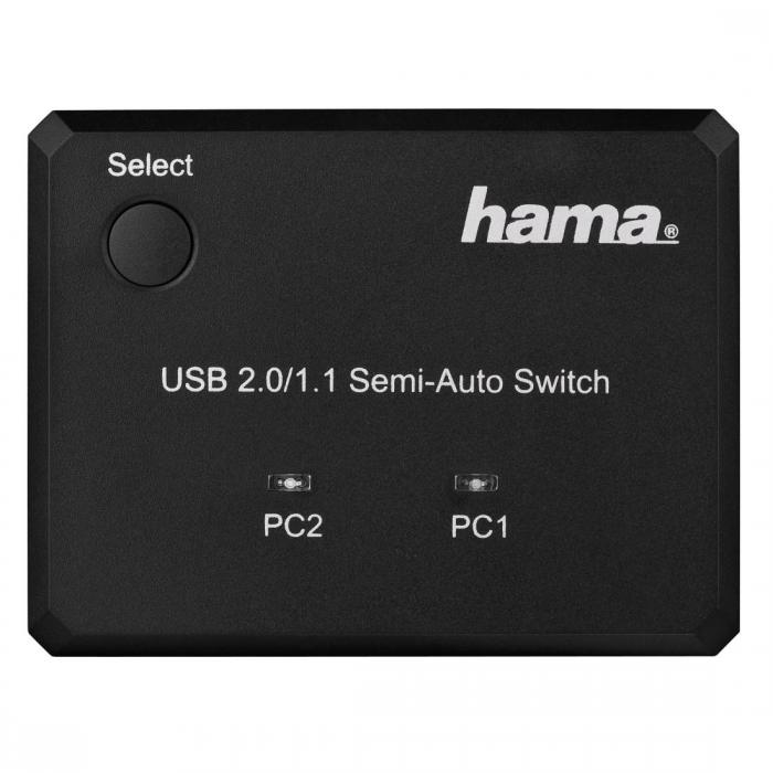 Кабел/адаптер Превключвател HAMA 42041 USB 2.0, 2 x PCта към принтерна ниска цена с бърза доставка - BestPC.BG