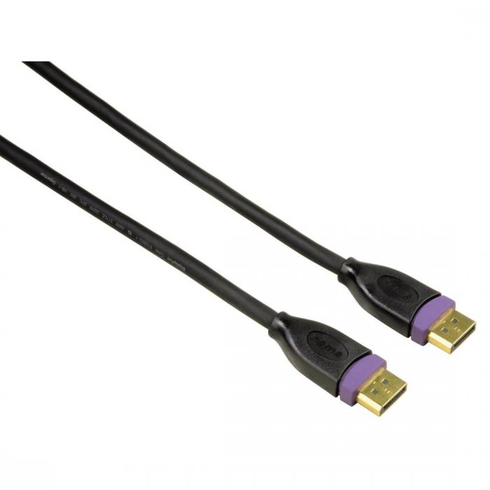 Кабел HAMA DisplayPort мъжко - DisplayPort мъжко, 1.8 m, Позлатени конектори, Ultra-HD 4K, Сивна ниска цена с бърза доставка - BestPC.BG