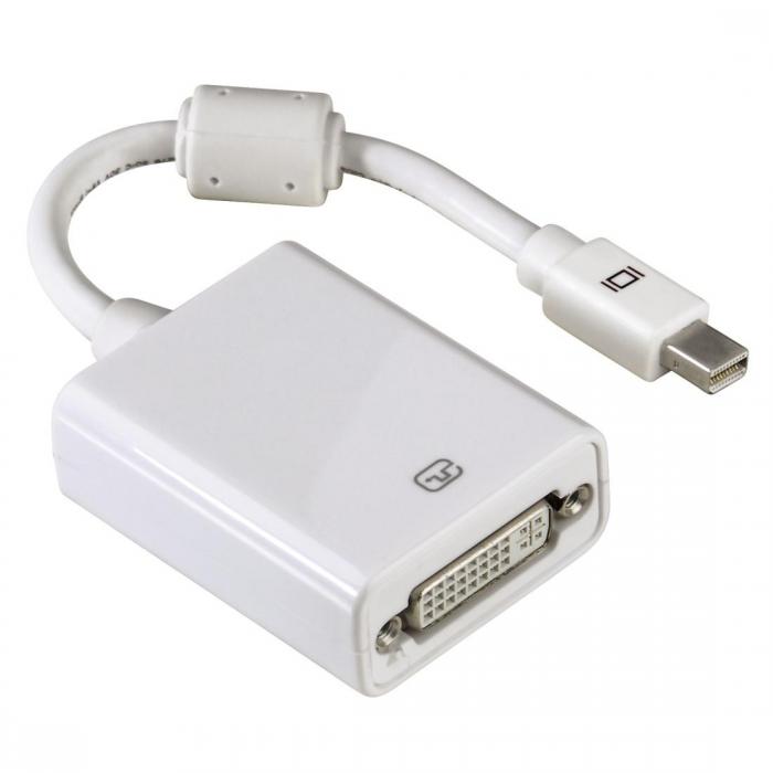 Адаптер HAMA 53248, DVI-D Dual Link женско - Mini DisplayPort мъжко, Бялна ниска цена с бърза доставка - BestPC.BG