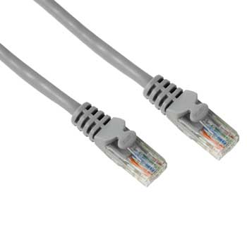 Мрежов кабел HAMA, 46742, CAT 5e, UTP, RJ-45 - RJ-45, 3 m, 1 Star, Сивна ниска цена с бърза доставка - BestPC.BG
