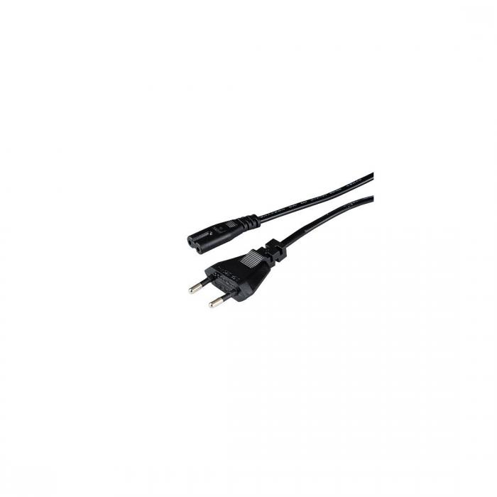 Захранващ кабел HAMA, Euro plug, 2-pin(IEC C7) женско, 2.5 m, Черен, Bulkна ниска цена с бърза доставка - BestPC.BG