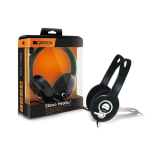 Слушалки Black, CANYON Headset , 20Hz-20kHz, Ext. Microphone,  cable integrated volume control, adjustable, lightweight headband, with adapter2*3.5mmна ниска цена с бърза доставка - BestPC.BG