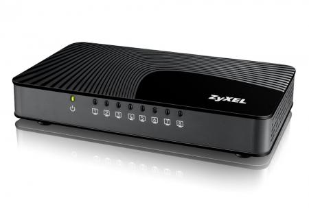 Комутатор/Суич ZyXEL GS-108Sv2 8-port 10-100-1000Mbps Gigabit Ethernet switchна ниска цена с бърза доставка - BestPC.BG