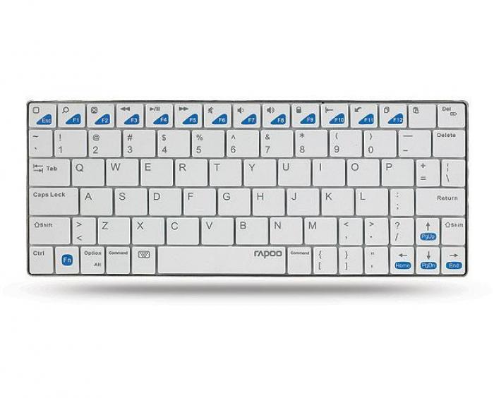 Клавиатура RAPOO E6100, Блутут, Бялана ниска цена с бърза доставка - BestPC.BG