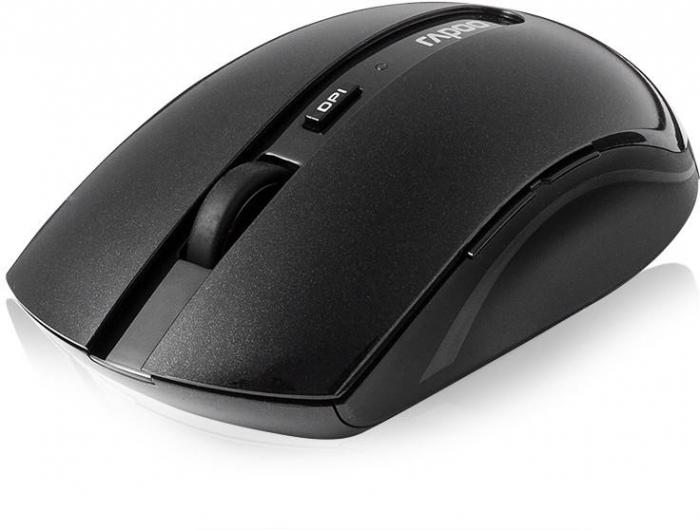 Безжична оптична мишка RAPOO 7200P, Черен, 5Ghzна ниска цена с бърза доставка - BestPC.BG