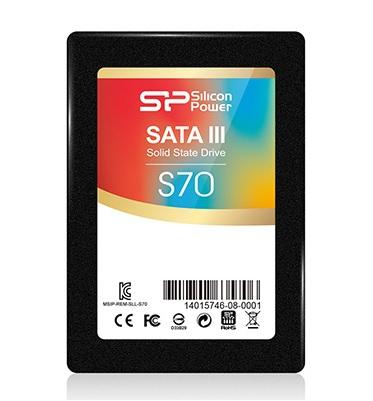 SSD Solid State Drive (SSD) SILICON POWER S70, 2.5", 120GB, SATA3на ниска цена с бърза доставка - BestPC.BG