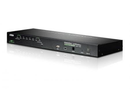 KVM продукт Превключвател 8 port KVM PS-2-USB CS-1708i over IP Switch With 1 Local-Remote User Accessна ниска цена с бърза доставка - BestPC.BG