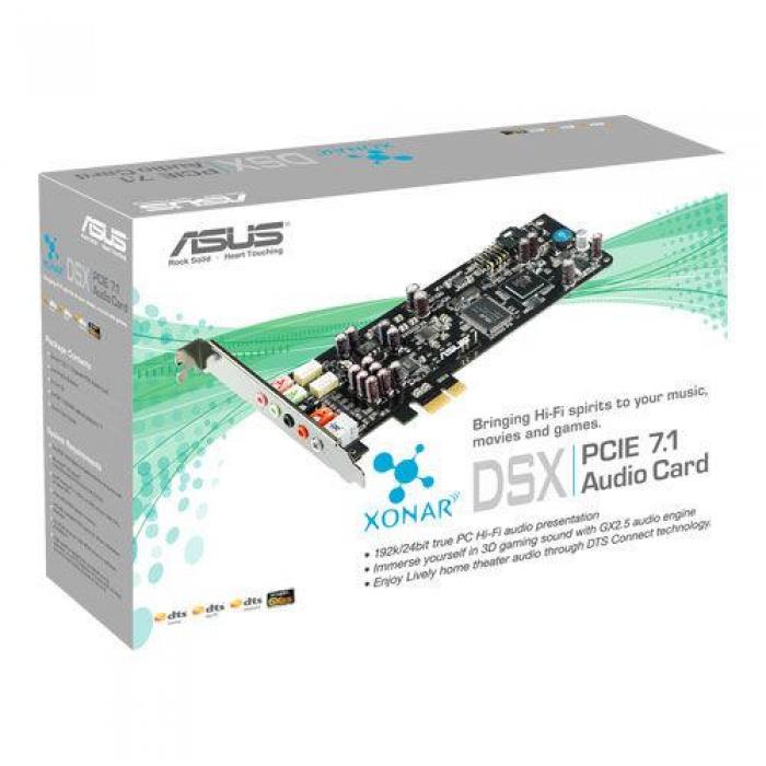 Аудио карта Звукова карта Asus Xonar DSX, PCI-EX, 7.1на ниска цена с бърза доставка - BestPC.BG