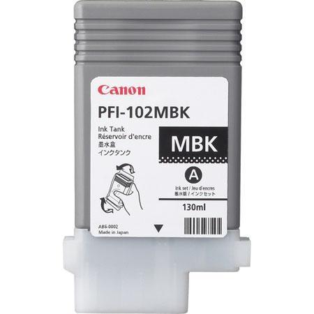 Касета с мастило Canon Pigment Ink Tank PFI-102 Matte Black for iPF500, iPF600, iPF700на ниска цена с бърза доставка