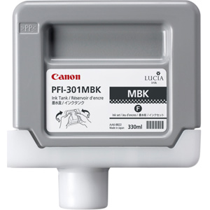 Касета с мастило Canon Pigment Ink Tank PFI-301 Matte Black for iPF8000 and iPF9000на ниска цена с бърза доставка
