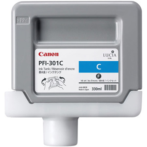 Касета с мастило Canon Pigment Ink Tank PFI-301 Cyan for iPF8000 and iPF9000на ниска цена с бърза доставка