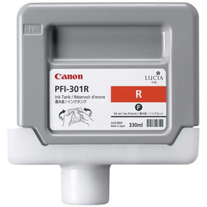 Касета с мастило Canon Pigment Ink Tank PFI-301 Red for iPF8000 and iPF9000на ниска цена с бърза доставка