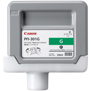 Касета с мастило Canon Pigment Ink Tank PFI-301 Green for iPF8000 and iPF9000на ниска цена с бърза доставка