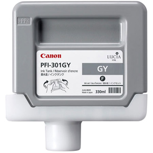 Касета с мастило Canon Pigment Ink Tank PFI-301 Grey for iPF8000 and iPF9000на ниска цена с бърза доставка