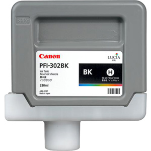 Касета с мастило Canon Pigment Ink Tank PFI-302 Photo Black For iPF8100 and iPF9100, 330mlна ниска цена с бърза доставка