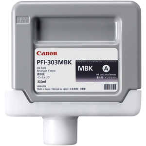 Касета с мастило Canon Ink Tank PFI-303MBK for iPF810 iPF820 330mlна ниска цена с бърза доставка