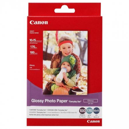 Хартия за принтер Canon GP-501 10x15 cm, 100 Sheets на ниска цена с бърза доставка