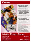 Хартия за принтер Canon MP-101 A4 Matte Photo Paperна ниска цена с бърза доставка