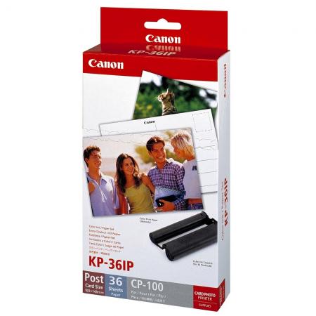 Хартия за принтер Canon Color Ink-Paper set KP-36IP (4x6"-10x15cm), 36 sheetsна ниска цена с бърза доставка