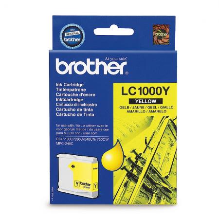 Касета с мастило Brother LC-1000Y Ink Cartridgeна ниска цена с бърза доставка