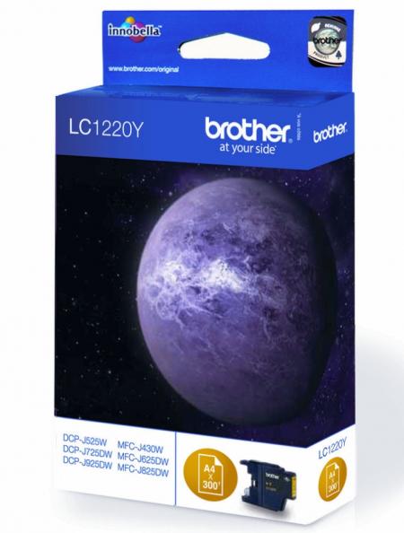 Касета с мастило Brother LC-1220Y Ink Cartridge for DCP-J525W-DCP-J725DW-DCP-J925DW-MFC-J430Wна ниска цена с бърза доставка - BestPC.BG