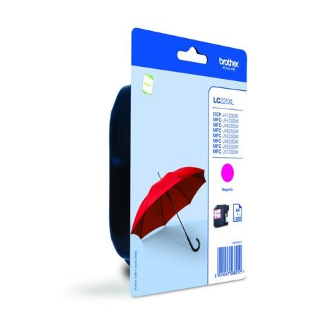 Касета с мастило Brother LC-225XL Magenta Ink Cartridgeна ниска цена с бърза доставка - BestPC.BG