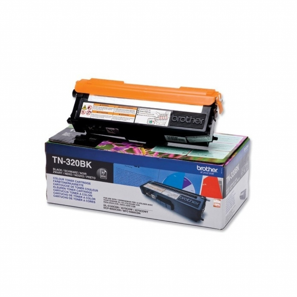 Тонер за лазерен принтер Brother TN-320BK Toner Cartridge Standardна ниска цена с бърза доставка