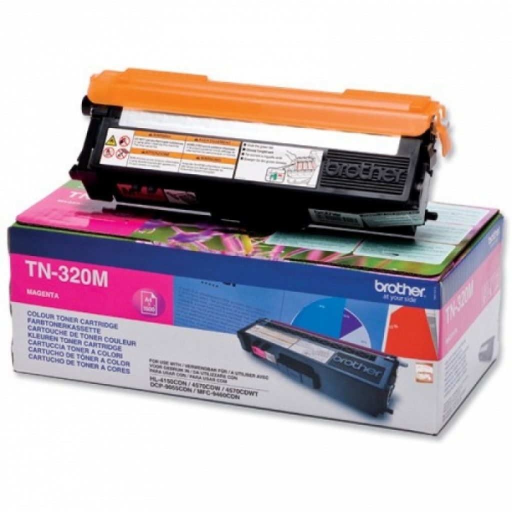 Тонер за лазерен принтер Brother TN-320M Toner Cartridge Standardна ниска цена с бърза доставка