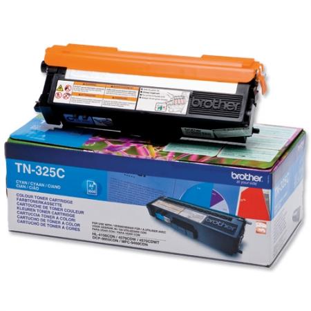 Тонер за лазерен принтер Brother TN-325C Toner Cartridge High Yieldна ниска цена с бърза доставка