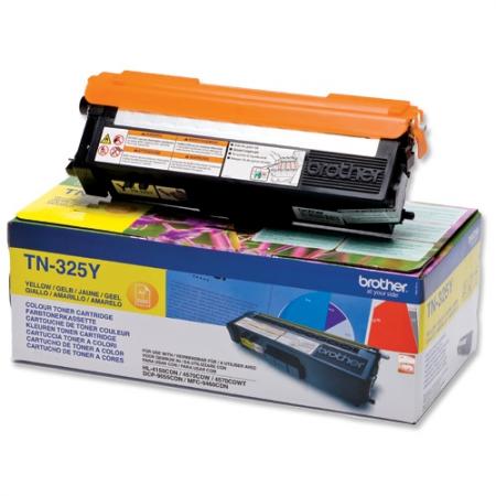 Тонер за лазерен принтер Brother TN-325Y Toner Cartridge High Yieldна ниска цена с бърза доставка