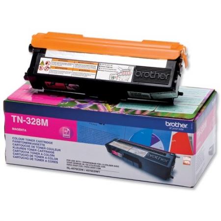 Тонер за лазерен принтер Brother TN-328M Toner Cartridge High Yieldна ниска цена с бърза доставка